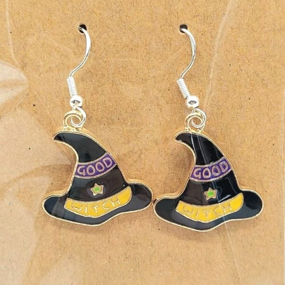 Spooky Halloween Betsey Johnson Good Witch Earrings